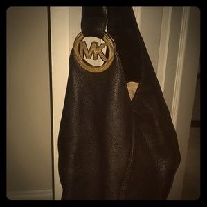 Michael Kors Black Leather Handbag